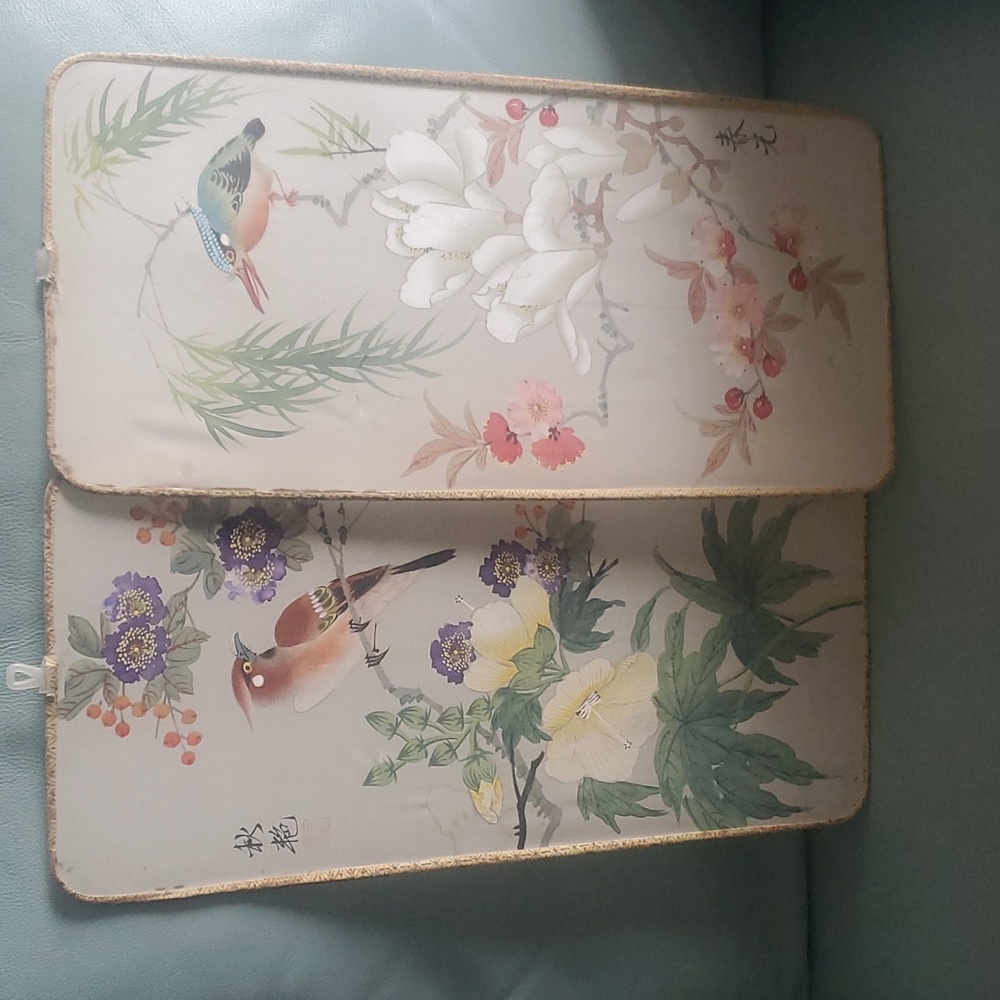 Hand painted on silk